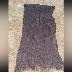 Made in Japan linen and silk scarf (brown)